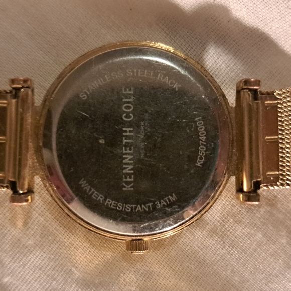 Kenneth Cole Gold Women's Watch with Crystal Bezel - Picture 2 of 8